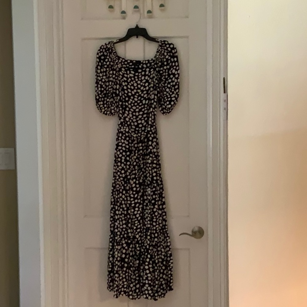 Ann Taylor Polka Dot Maxi Dress- XS